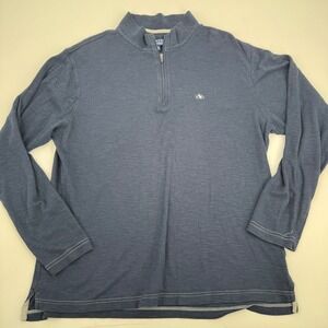 Fish‎ Hippie Mens Blue 14 Zip Pullover Shirt Size L Genuine Waterside Originals